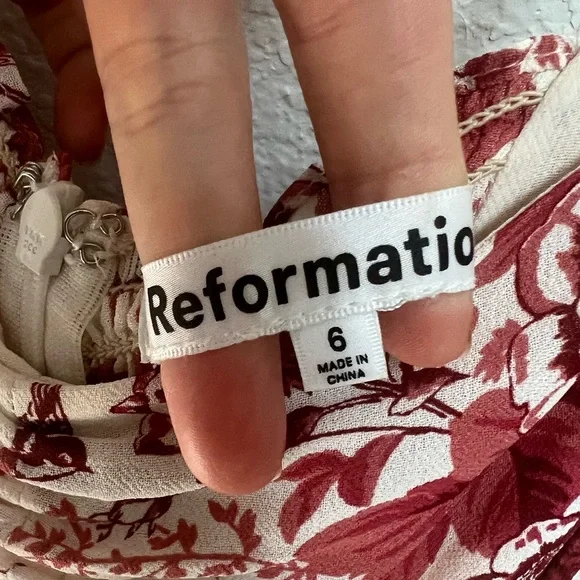 Reformation Emersyn Midi Dress in Toile De Jouy print Size 6 - Picture 12 of 15